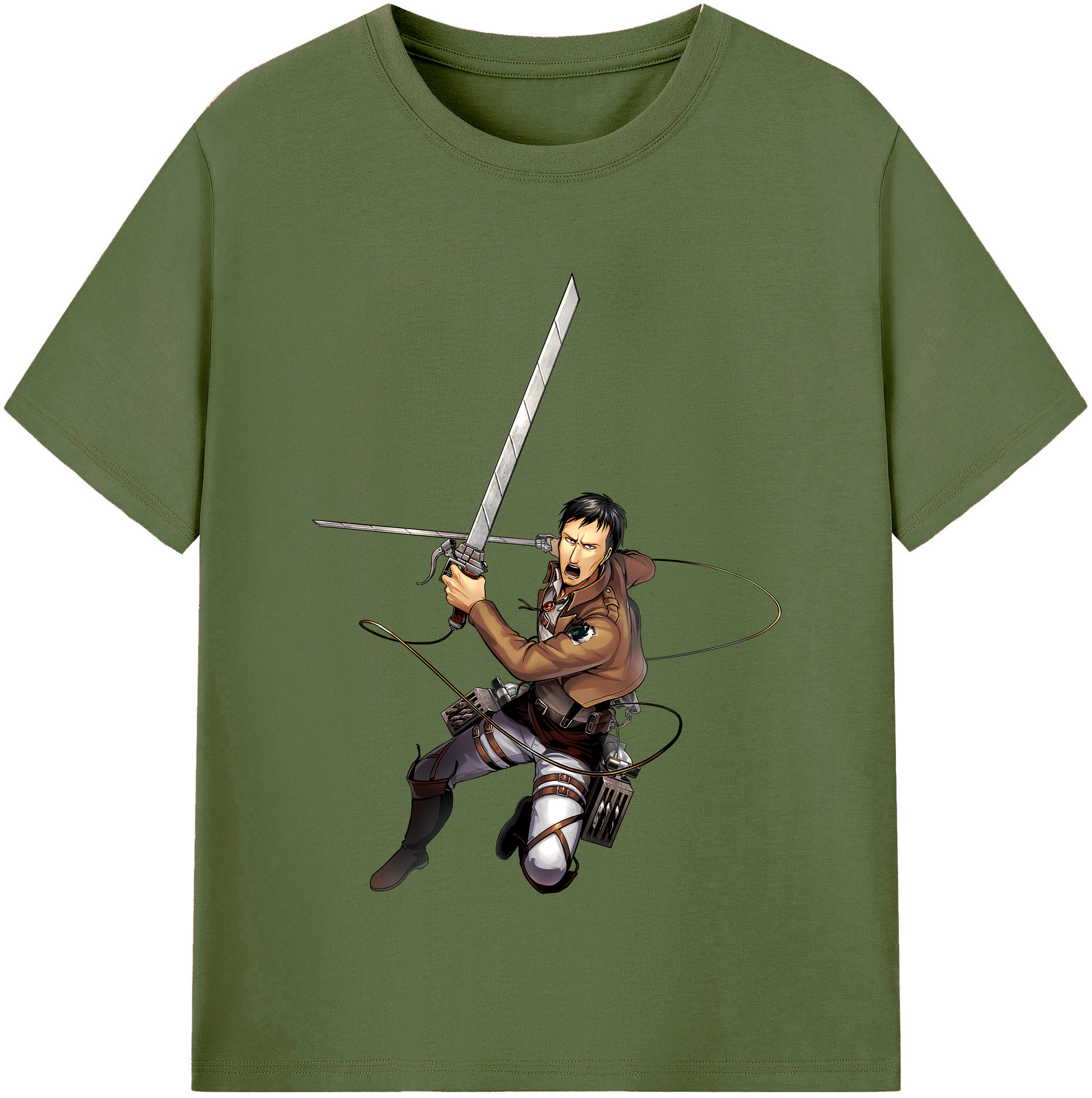 （画像用） 進撃の巨人 Attack on Titan 綿100％半袖Tシャツ（フロントプリント）
